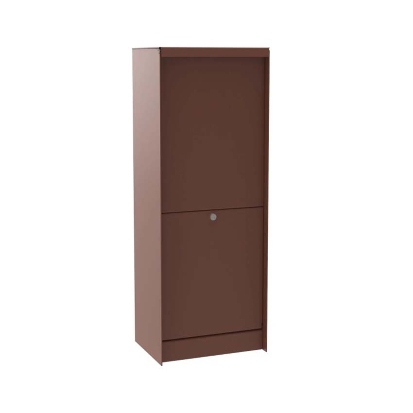 Boîte à colis ONZO (eSafe) Dropbox aspect acier corten small front