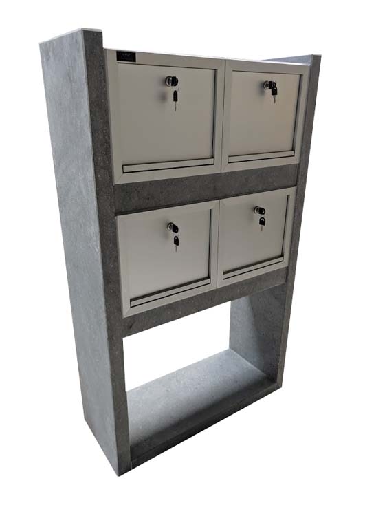Boîte aux lettres PBB Sambre 4box 32x78,5x125cm