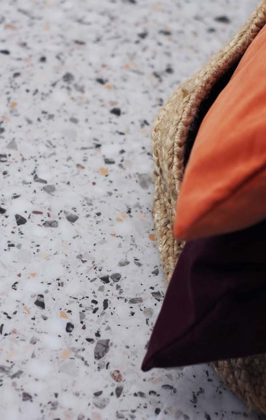 Vinyle Floorify Terrazzo - grand carrelage - 60x90cm