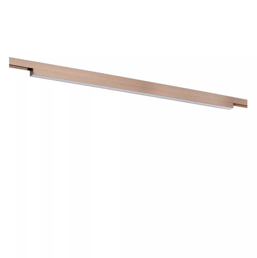 Lucide Premium Linial Glyxx Railspot - 1-fase Railsysteem / Smart Railverlichting - 48V - 1xLED Dimbaar - Champagne