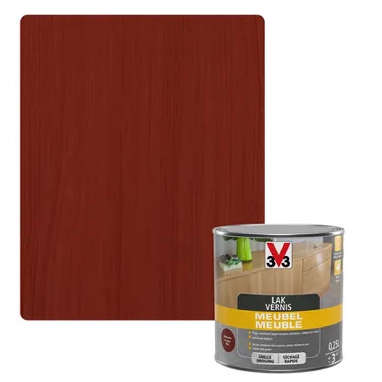 V33 meubelvernis Deco mahonie mat 0,25L
