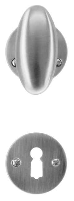 Poignée de porte inox look Lecce 7cm