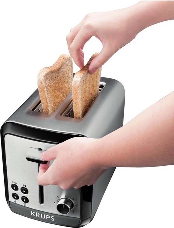 Broodrooster Krups grijs