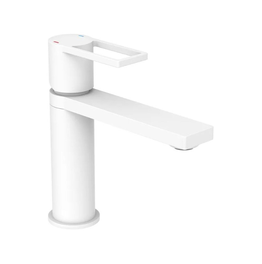 Robinet de lavabo Febe blanc mat
