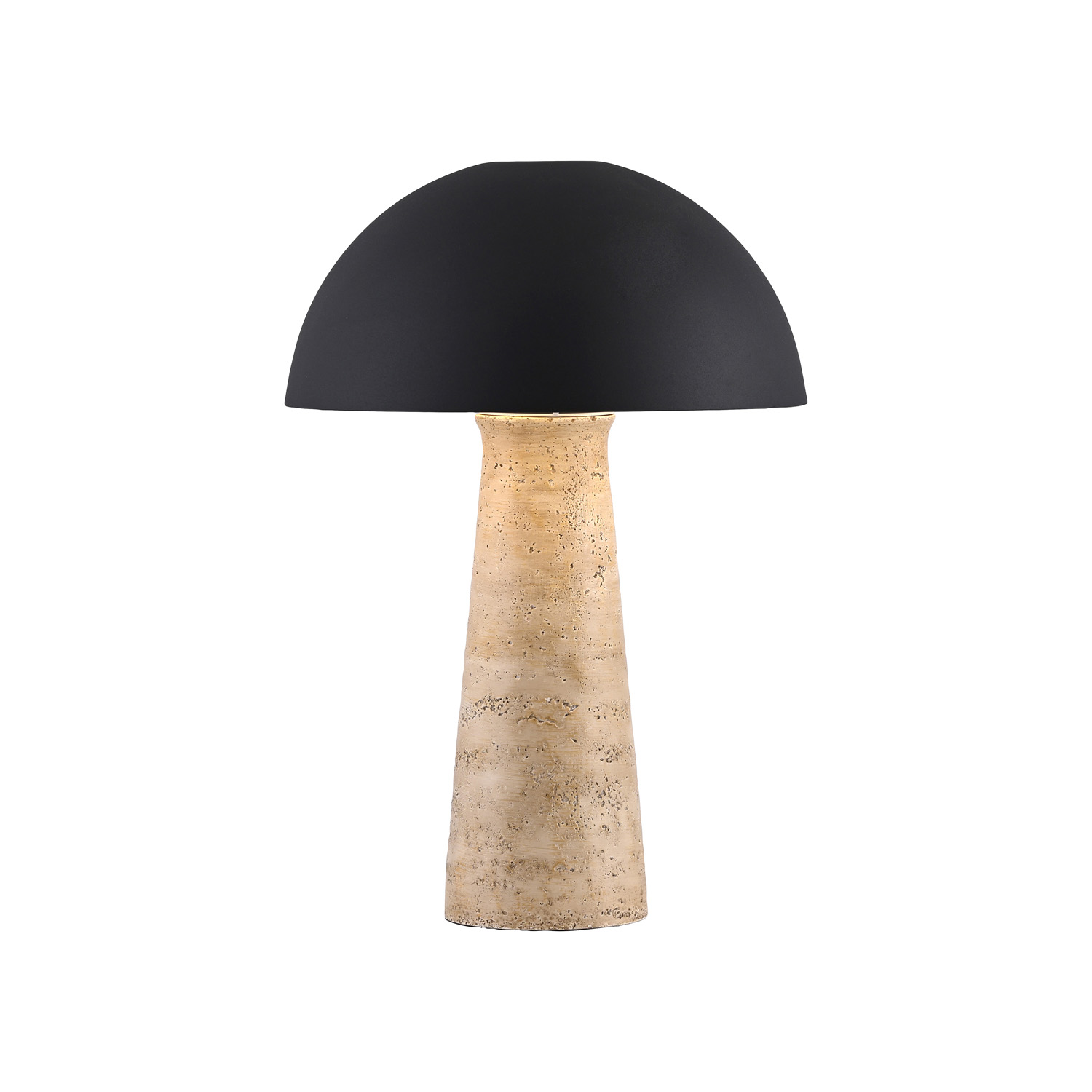 Lampe de table - noir - Ø25cm - 1xE27 - 15W max. - ampoule non incluse