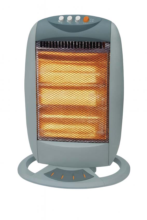 Halogeenkachel 52x32x12,5cm grijs 1200W