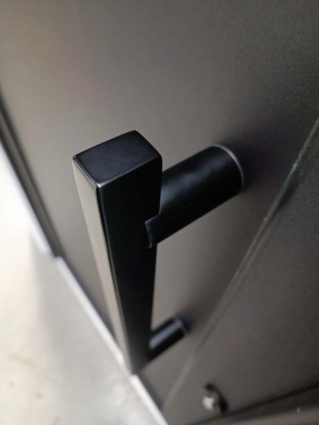 Deurtrekker buitendeur FEZ inox mat zwart 30x20x40