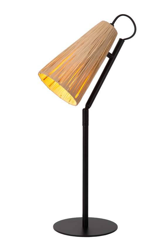 Lampe de table - naturel - 20,3x16x51,5cm - E14 - 40W - feutre