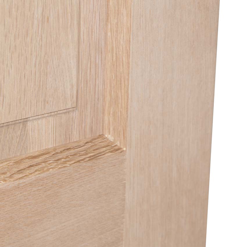 Porte intérieure complète Chambord placage chêne 201,5x83cm bois massif réversible + châssis 16,5cm