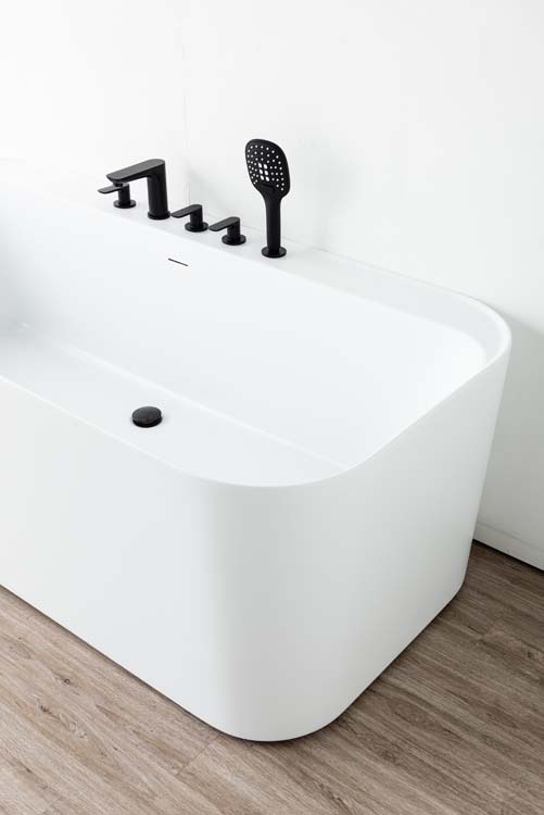Baignoire murale Amor 170x80x58cm blanc mat