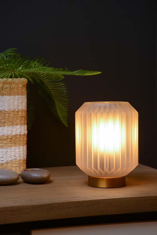 Lampe de table - blanc - Ø13cm - E14 - 40W