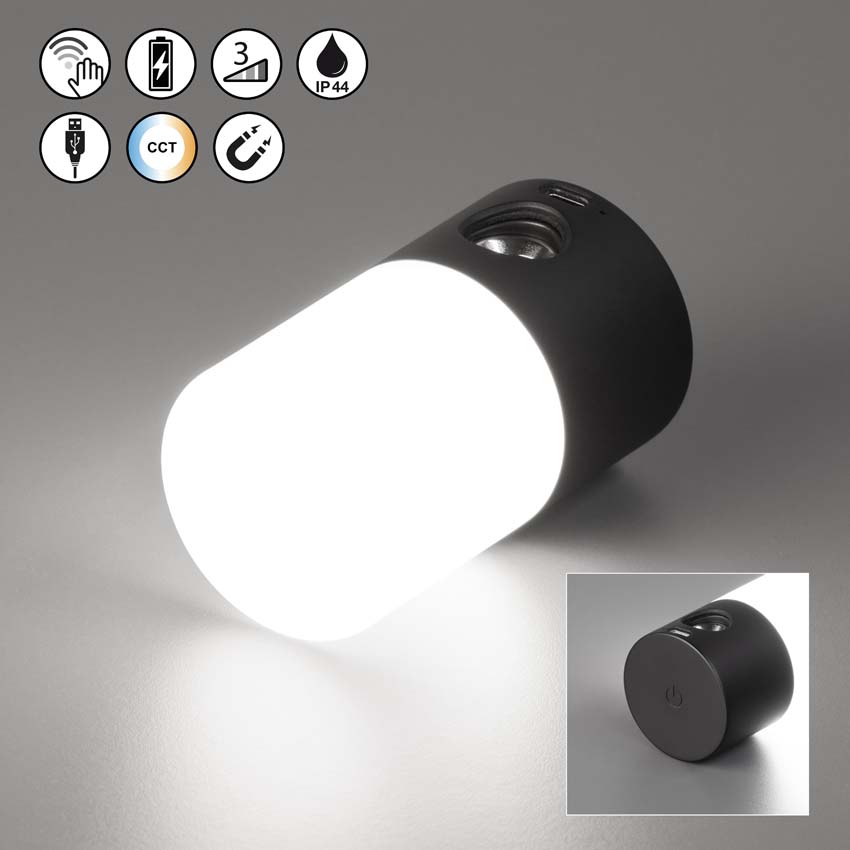 Mix&Match tête de spot type E - blanc - 1.5W - 2700K/4000K/5700K - IP44 - avec aimant