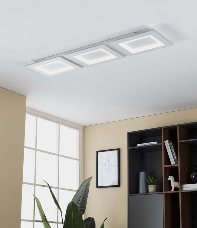 Plafonnier - blanc - 120x30cm - dimmable - LED - 1x42,5W - 2700-6500K + RGB