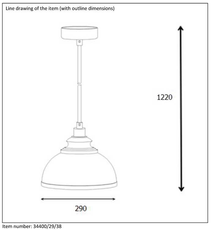 Lucide ISLA - Suspension - Ø 29 cm - E14 - Crème