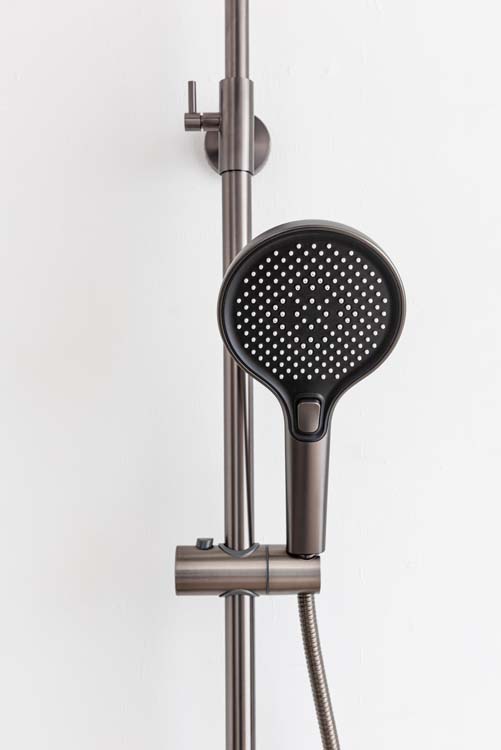 Doucheset Sophia thermostatisch gunmetal