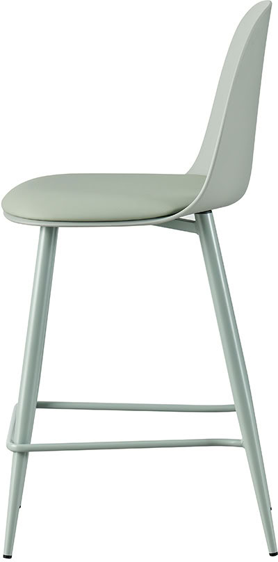 Chaise de bar Renilde gris-vert