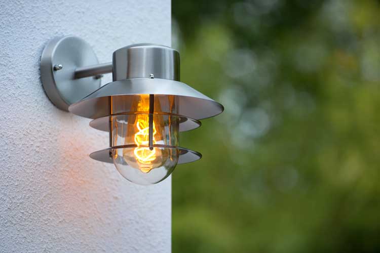 Lucide ZICO - Wandlamp Buiten - Ø 21,8 cm - E27 - IP44 - Mat chroom