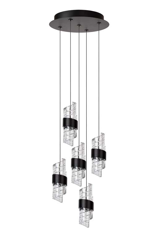 KLIGANDE - Hanglamp - Ø 30 cm - LED Dimb. - 5x8W 2700K - Zwart