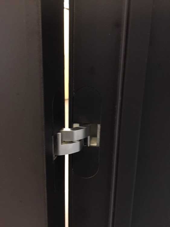 Complete binnendeur Invisible Flat zwart 201,5x93cm tubespaan links + deurkast 30cm