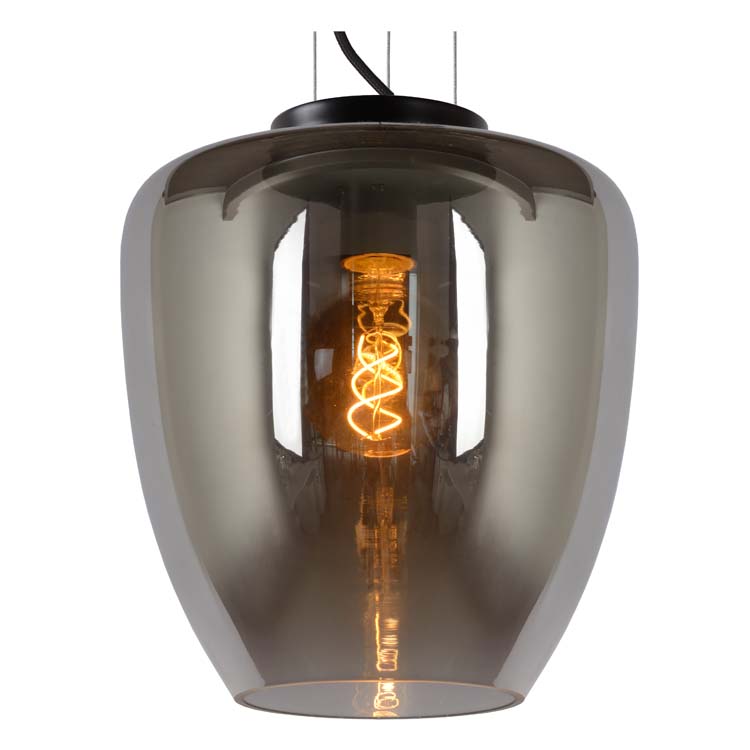 Lucide FLORIEN - Hanglamp - Ø 28 cm - E27 - Fumé