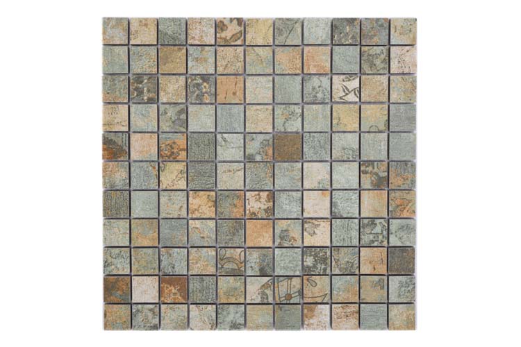Mosaïque Curtain Mix Earth mat 29,5x29,5cm