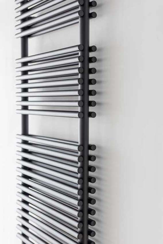 Handdoekradiator Doby 180x50cm dubbel zwart 1484W
