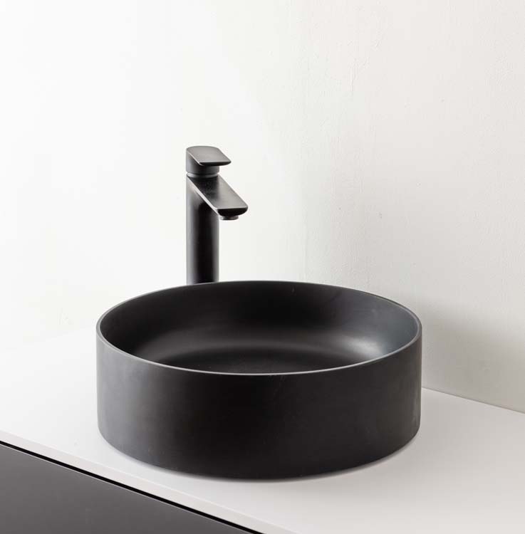 Vasque à poser Mel noir mat 40cm