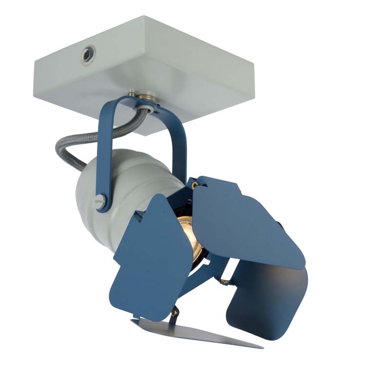 Lucide PICTO - Spot plafond Chambres d'enfant - 1xGU10 - Bleu