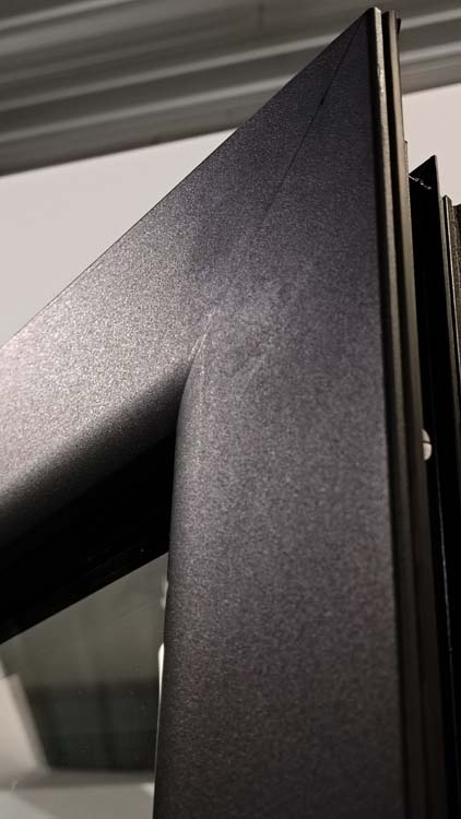 Buitendeur alu Aveiro zwart R 960X2180 mm