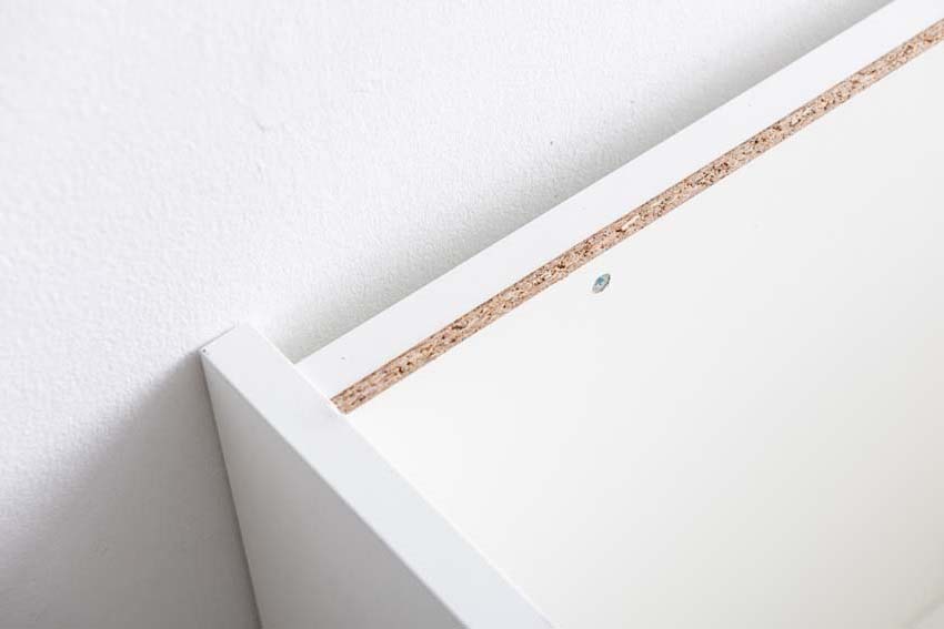 Keukenkast hoek Plenti wit 112cm links