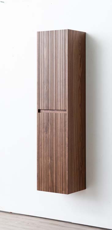 Kolomkast Warren walnoot hangend 170x40x35cm