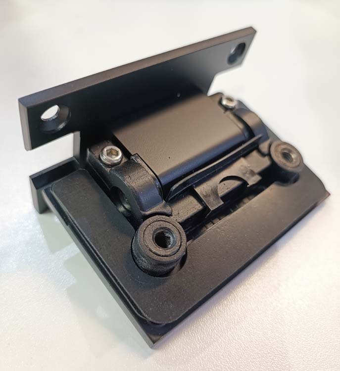 Charnière premium vetro noir pour porte en verre par pièce
