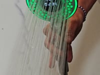 Handdouche Flynn met LED en temperatuurweergave 3 standen glanzend chroom