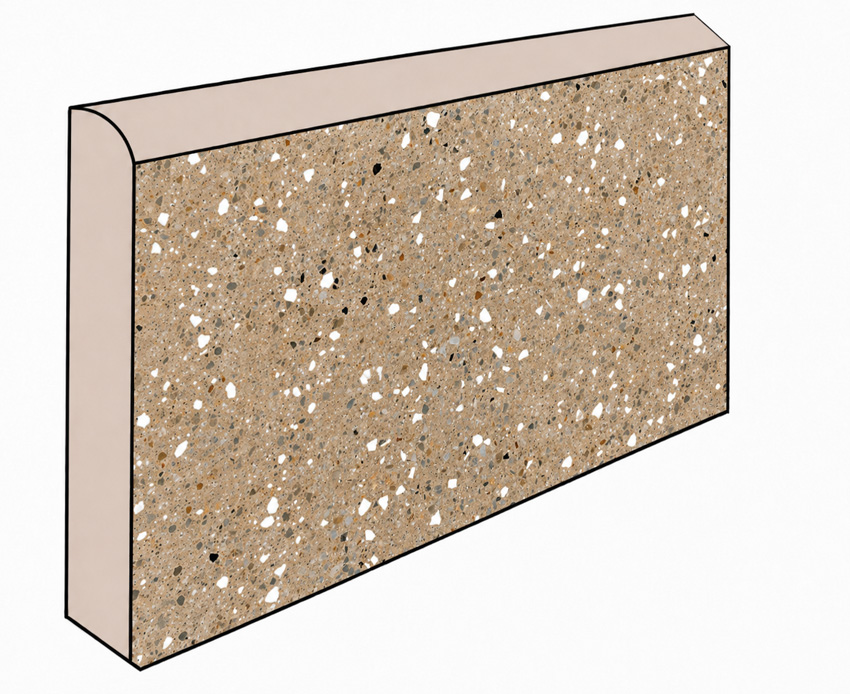 Plint Re-Bel taupe 7x60cm