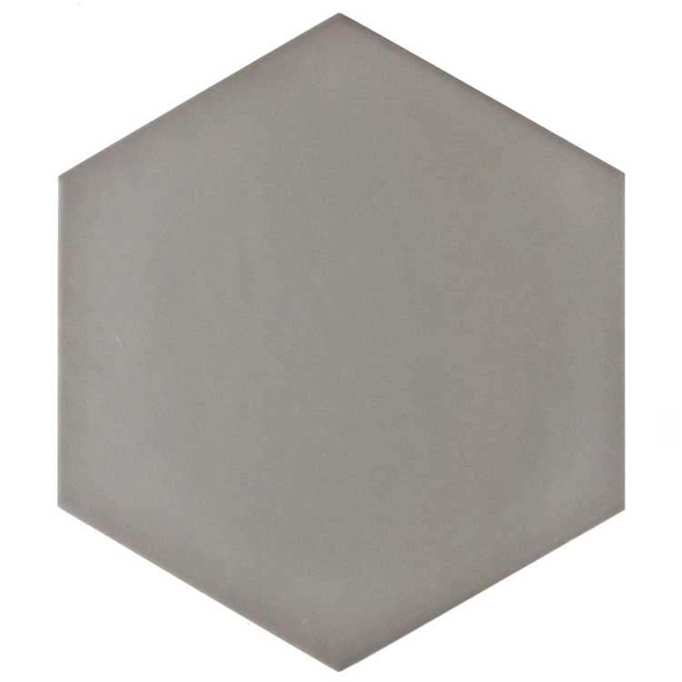 Staal vloer- en wandtegel Hexagon grijs