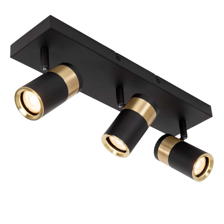 Lucide GORIK - Spot plafond - 3xGU10 - Noir