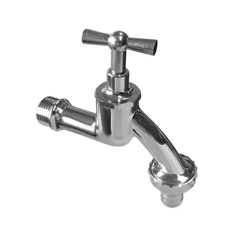 Dubbele dienstkraan 1/2 chroom