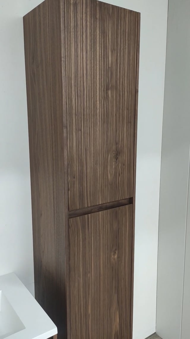 Kolomkast Warren walnoot greeploos l/r