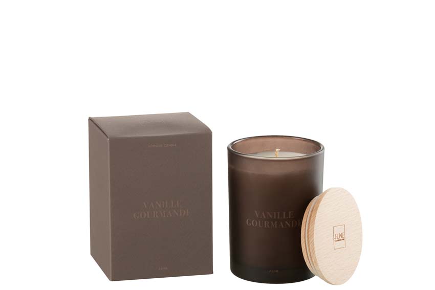Geurkaars Accords Essentiels Vanille Gourmande 9x9x13cm 38u