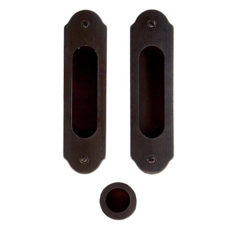 Coquille de porte altamura classic ovale carbon noir par set