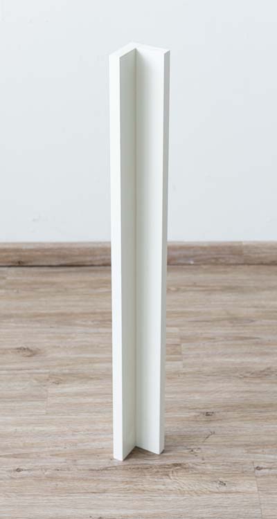 Hoeksluitstuk voor keukenkast Plenti wit 50mm