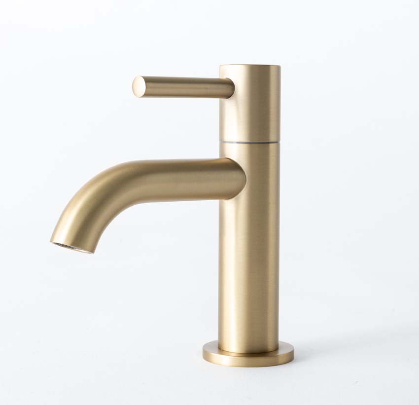 Koudwaterkraan Miley slim brushed gold