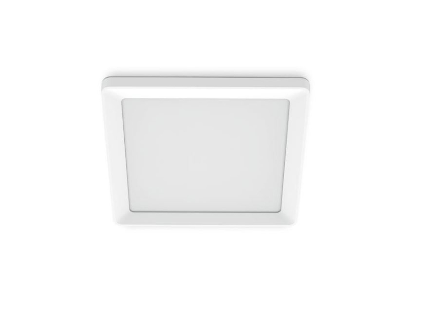 Plafonnier - blanc - 39,5x39,5x3,7cm - dimmable - LED - 1x17W - 2200-6500K - télécommande