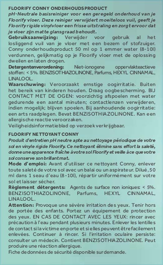 Produit d'entretien Floorify Conny pour sols vinyl 5L