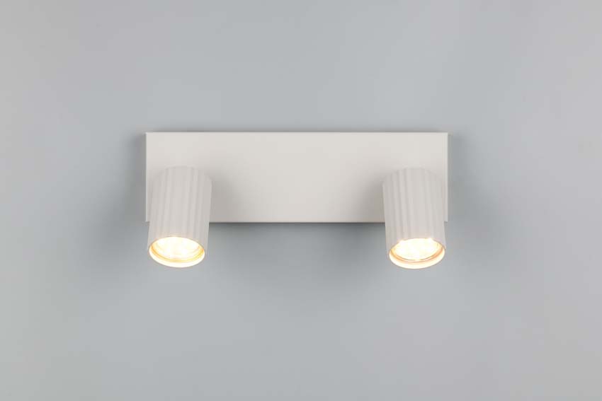 Spot en saillie - Gris - 30x9x14,5cm - Dimmable - GU10 - 2x10W