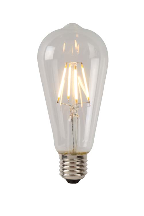 Ampoule LED - ST64 Classe A - E27 - transparent - Ø6,4cm - LED 7W - 1480lm - 2700K - 1 pièce