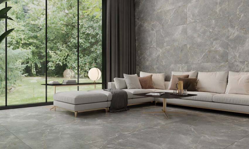 Vloer Yakari darkgrey rt 60 x 120 cm
