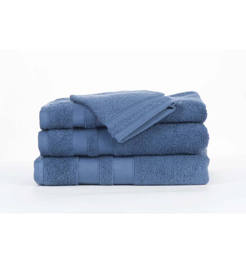 Serviette de douche Cosibel en coton jeans 100x150cm