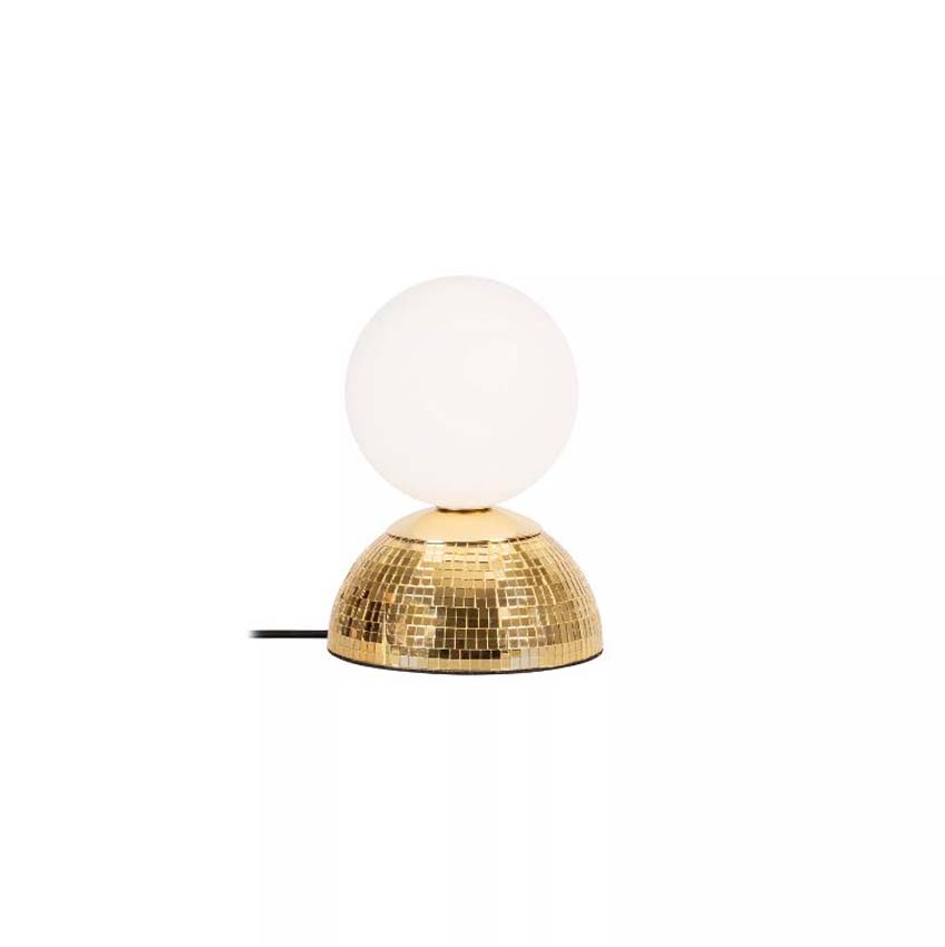 Lucide Essential Glitzer - Lampe de table - Ø14cm - 1xG9 - Or