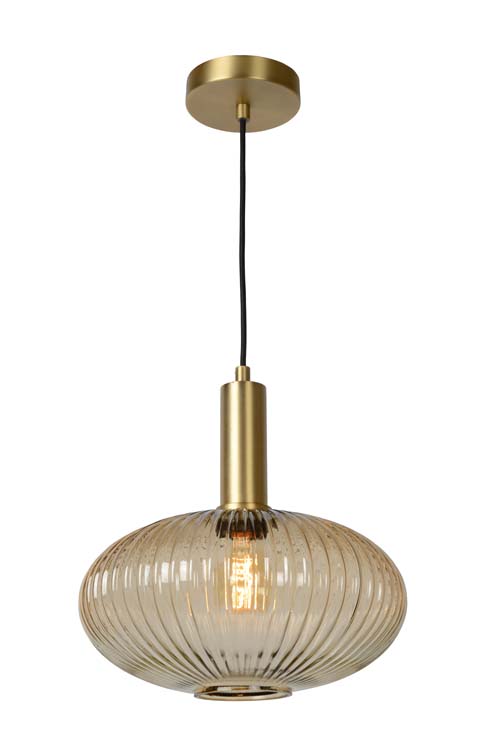 Lucide MALOTO - Hanglamp - Ø 30 cm - E27 - Amber